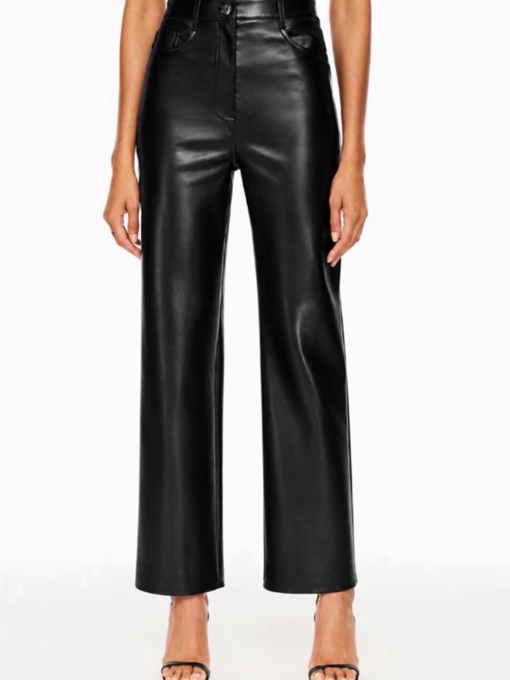 Aritzia pleather pants